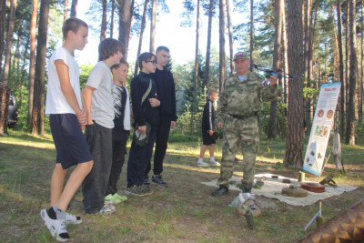 Выездной учебный центр «Патриот» в лагере «Новокемп»